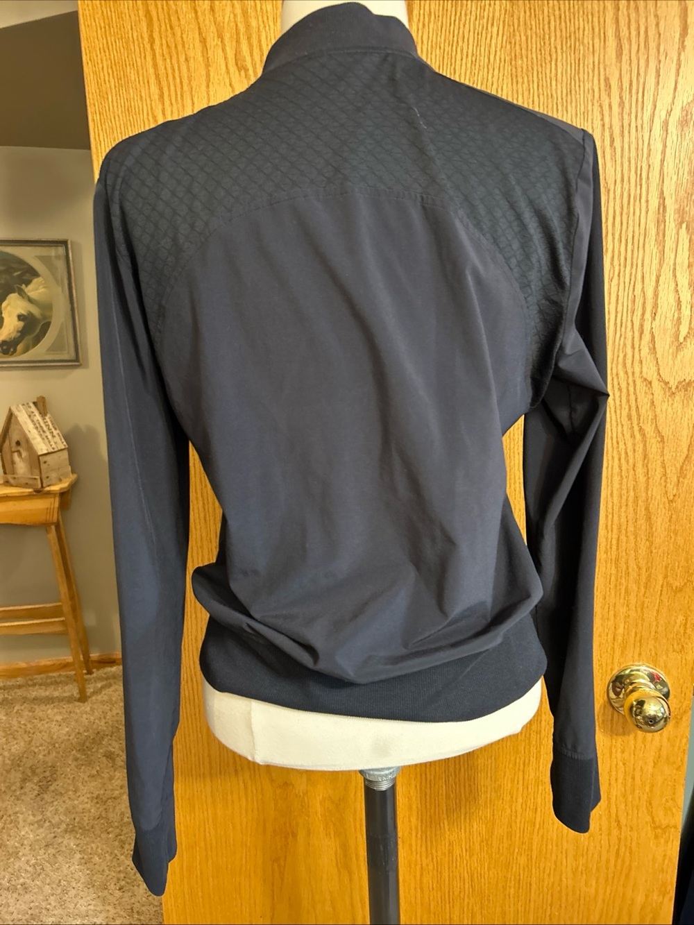 Athleta Jacket Women Large Black Lightweight Stretchy Long Sleeve ZipUp Athletic - Picture 2 of 10
